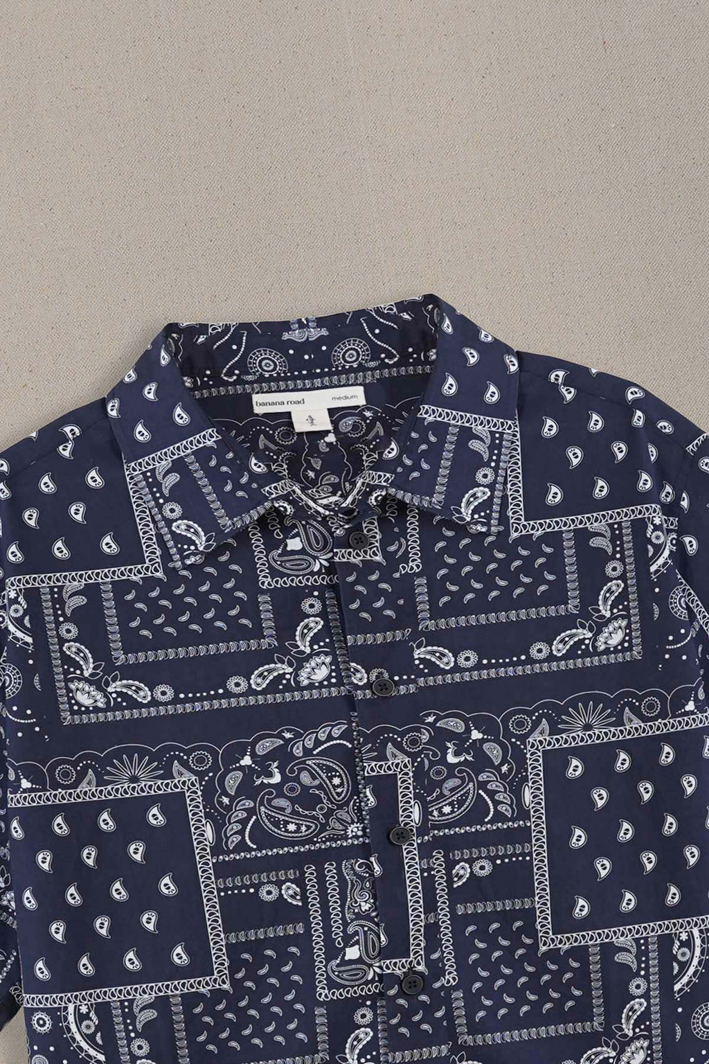 NAVY PAISLEY PRINTED SHIRT