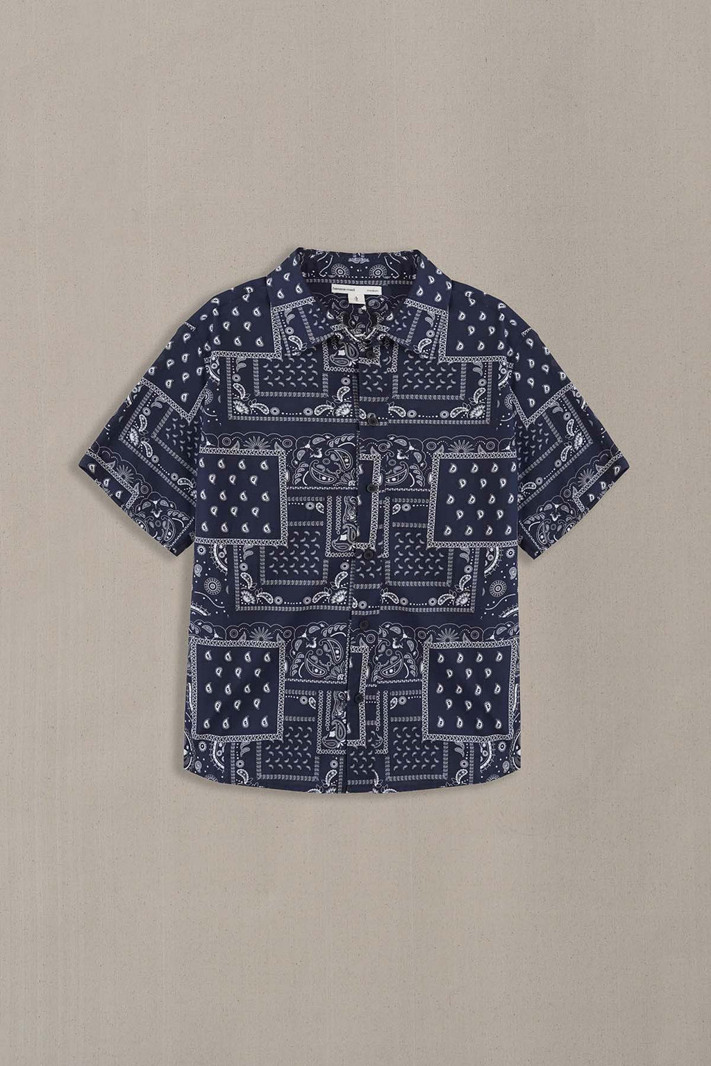 NAVY PAISLEY PRINTED SHIRT