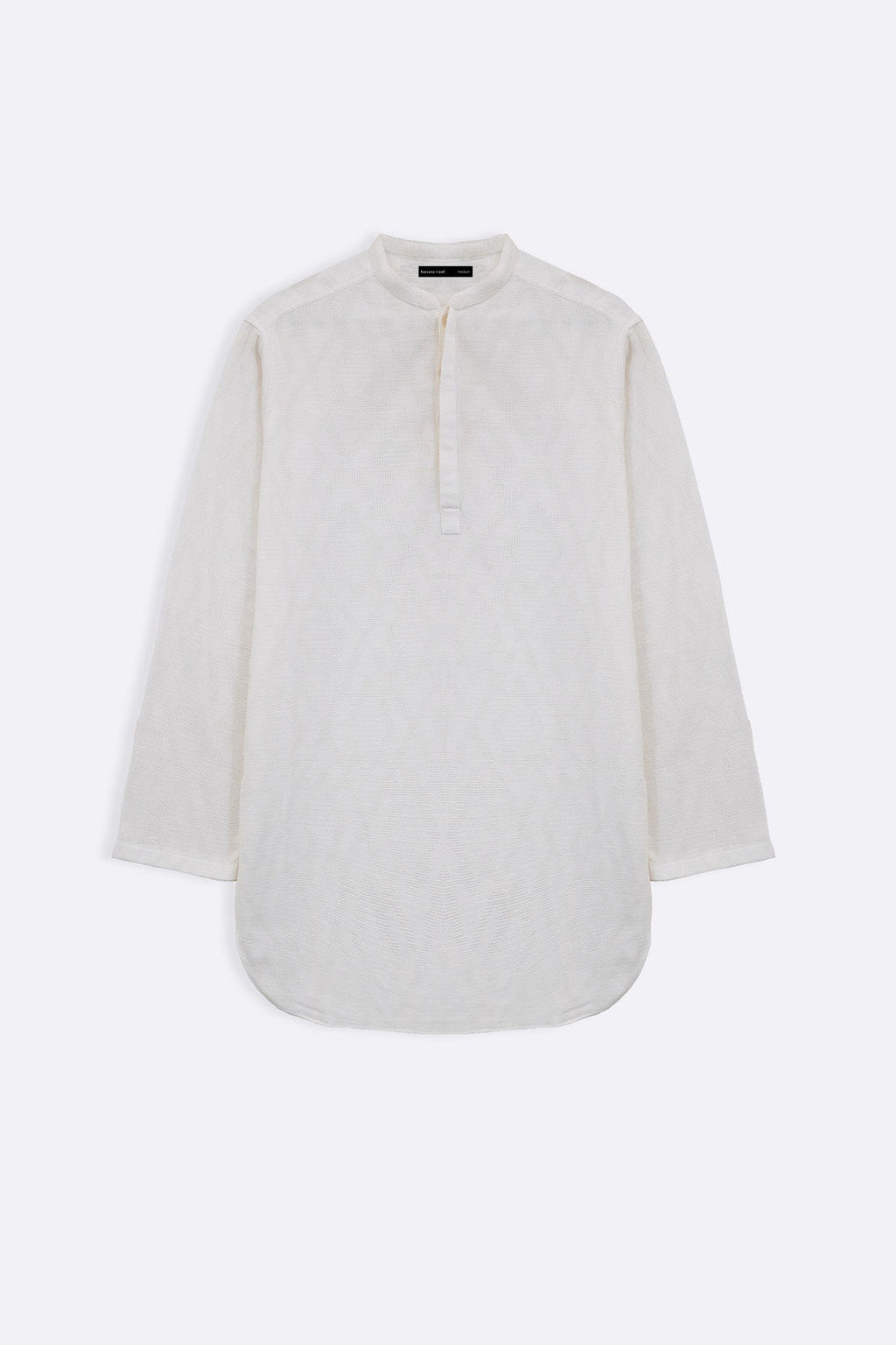 OFF WHITE TEXTURED GEOMETRIC SHIRT