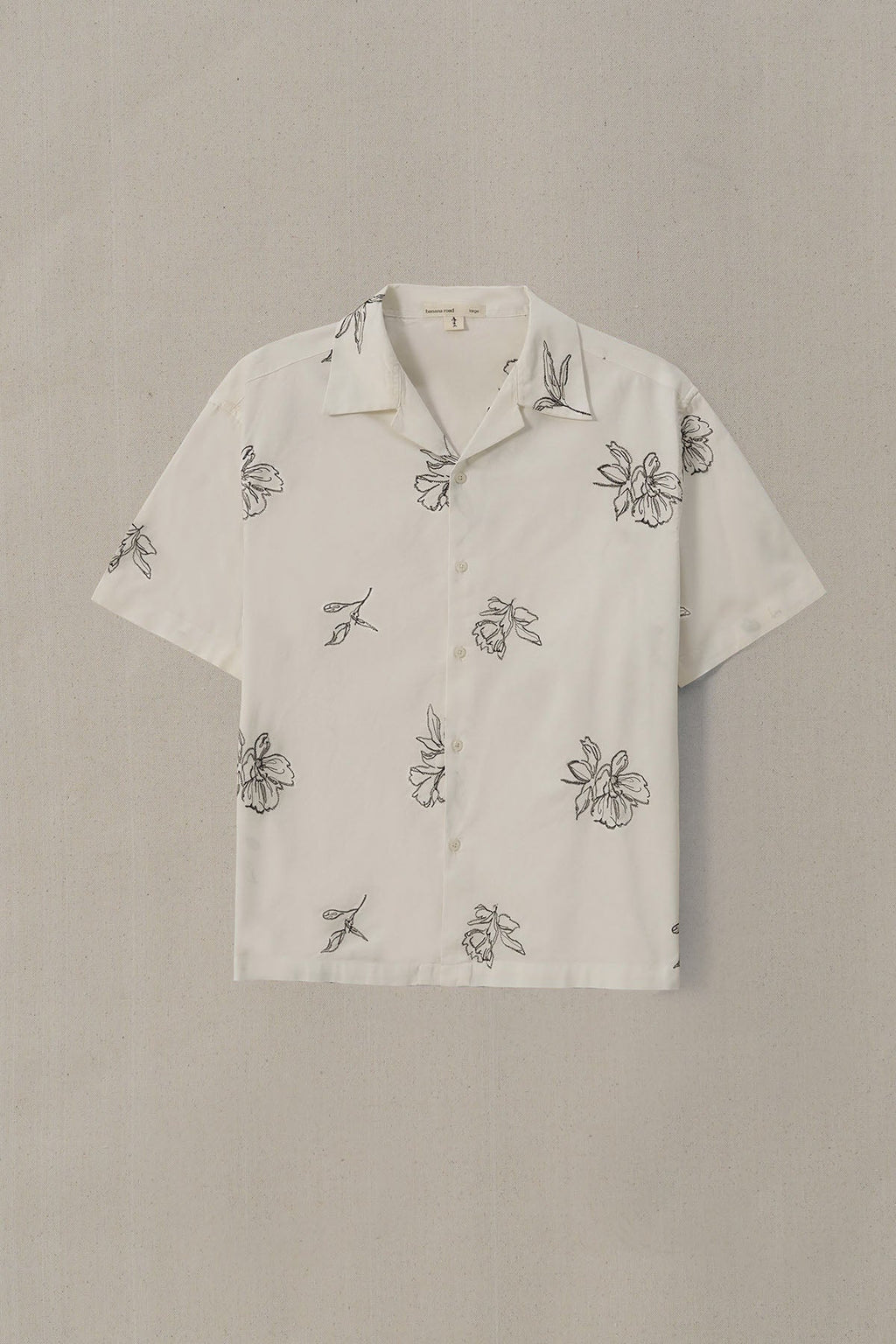 OFF WHITE FLORAL EMBROIDERED SAFARI
