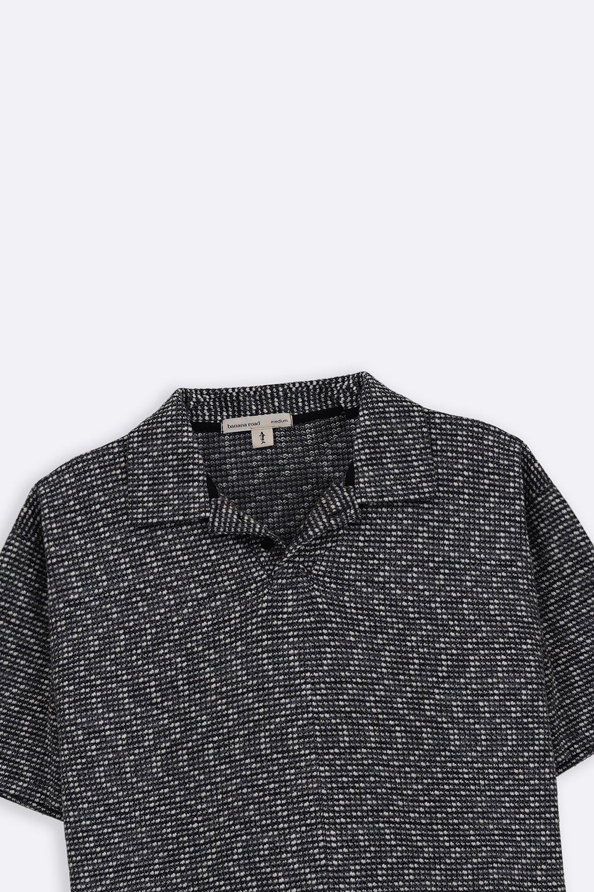 GREY LUXE KNIT POLO
