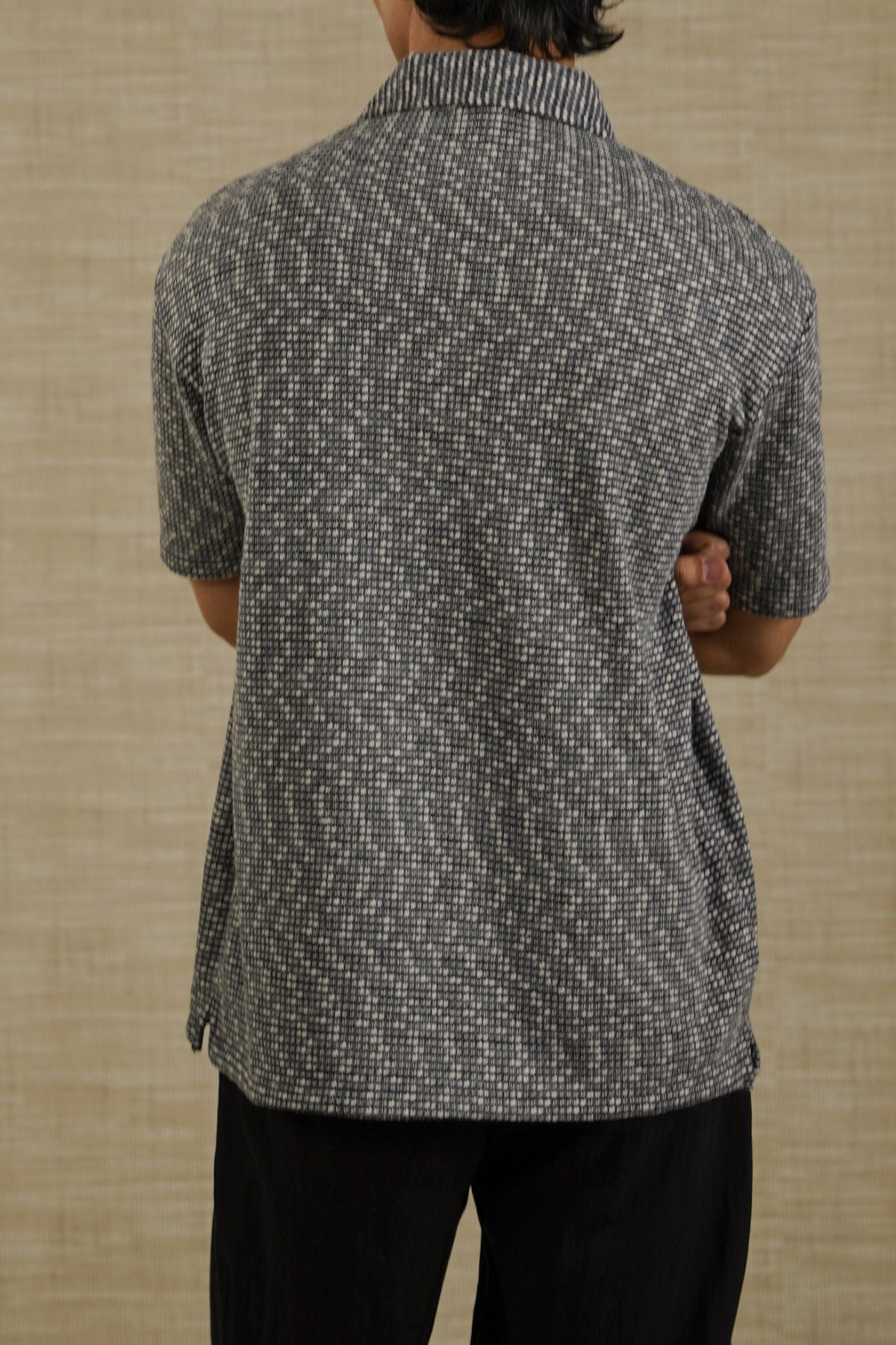 GREY LUXE KNIT POLO