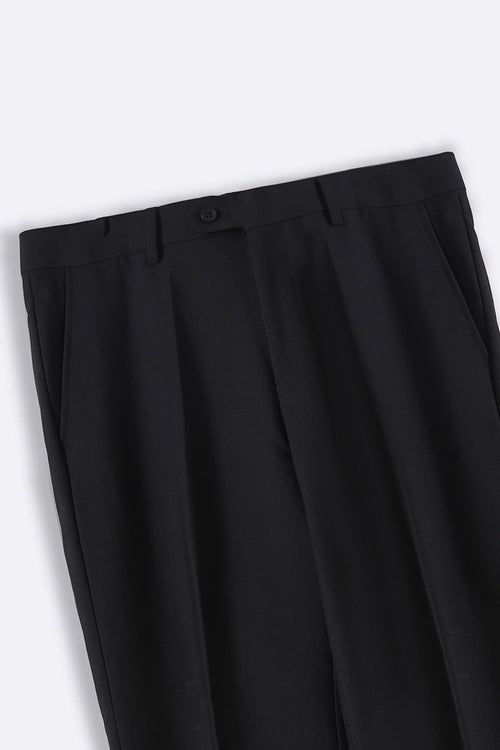 BLACK CLASSIC SUIT TROUSERS
