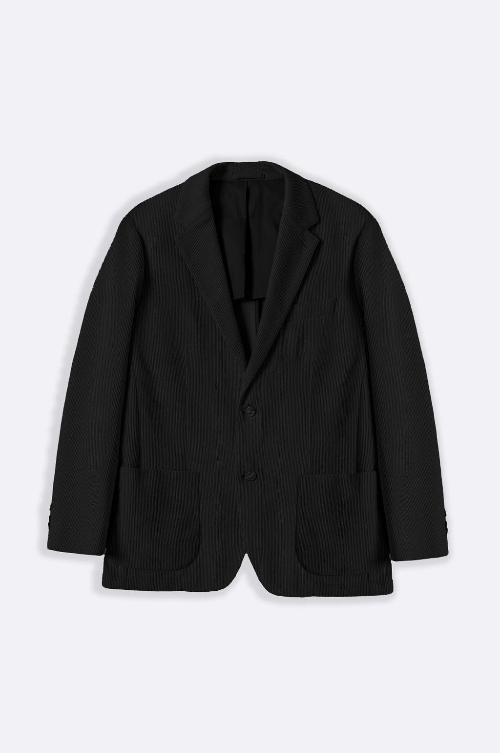 BLACK TEXTURED BLAZER