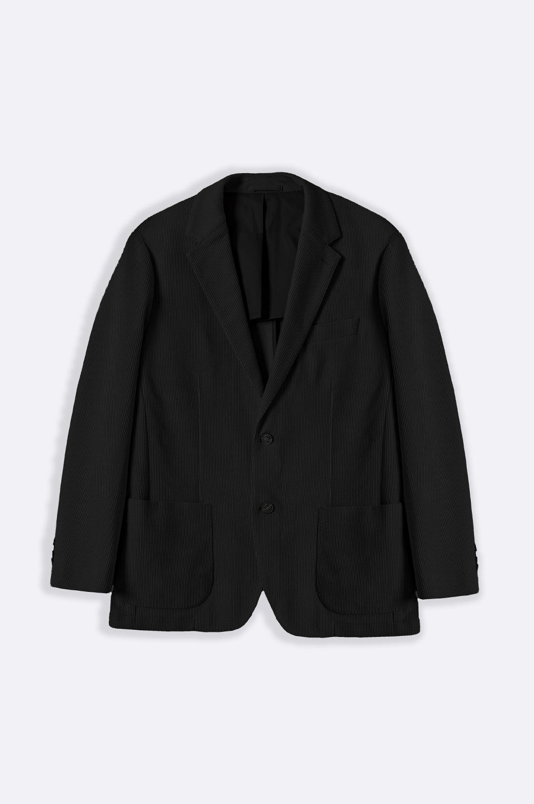 BLACK TEXTURED BLAZER