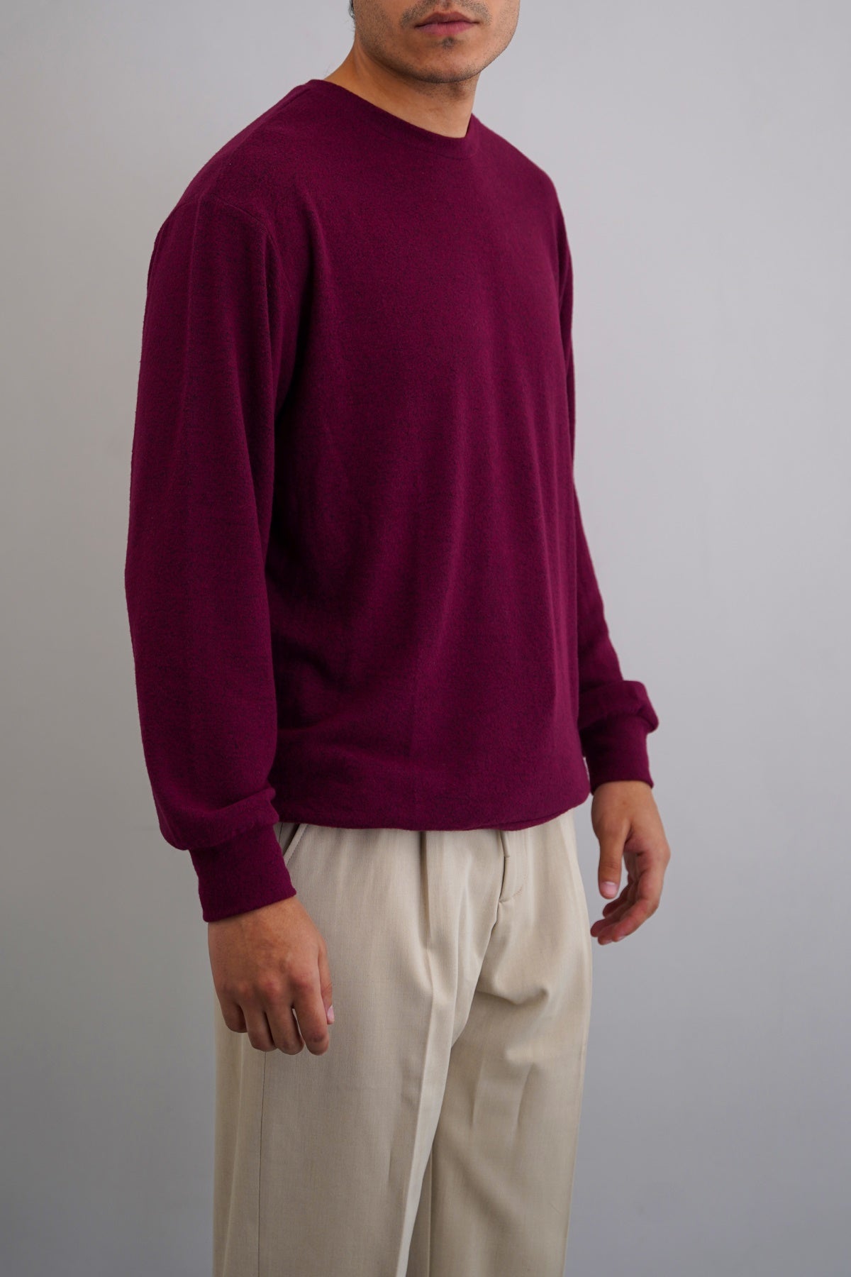 BURGUNDY BASIC SWEATSHIRT