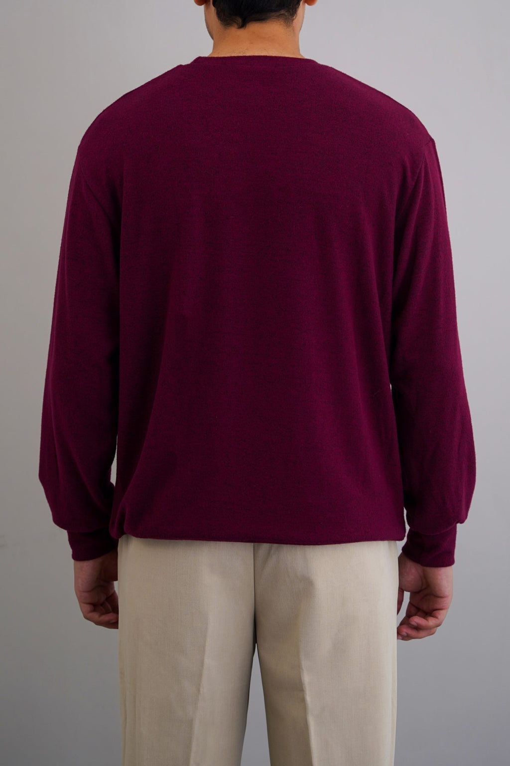 BURGUNDY BASIC SWEATSHIRT