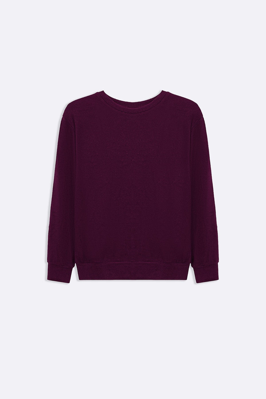 BURGUNDY BASIC SWEATSHIRT