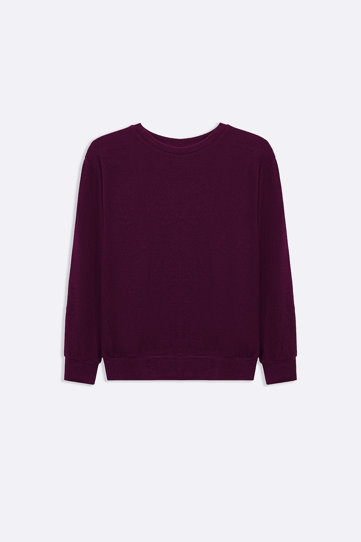 BURGUNDY BASIC SWEATSHIRT
