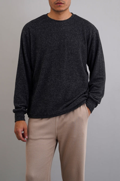 CHARCOAL BASIC SWEATSHIRT