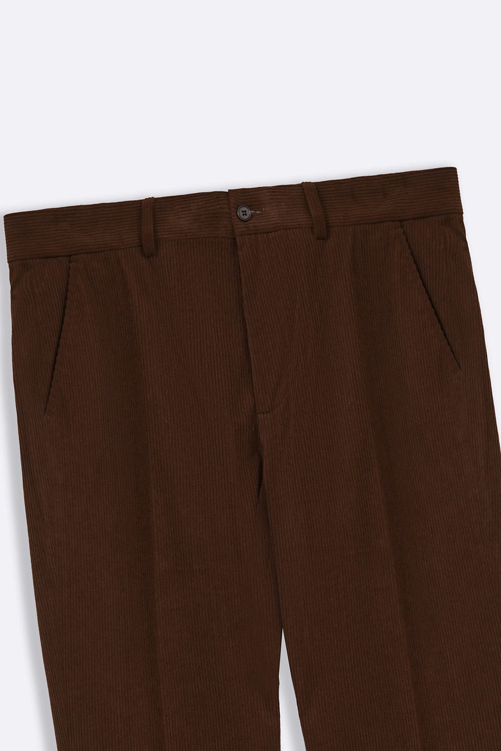 BROWN SLIMFIT CORDUROY PANTS