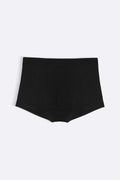 BLACK SEAMLESS BOXERS