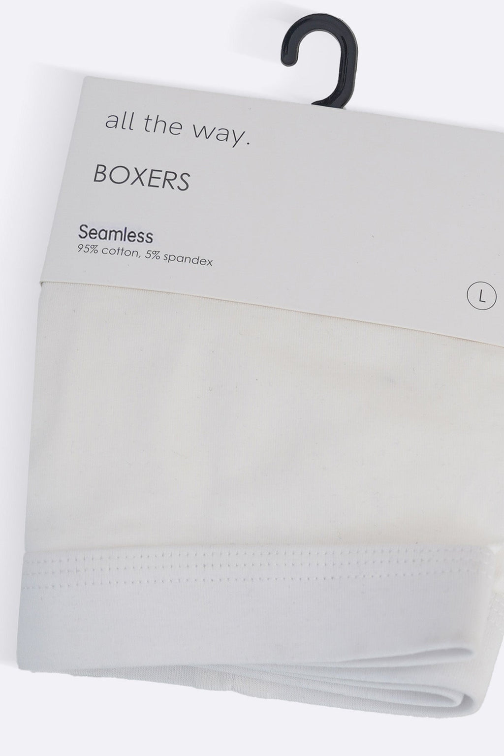 WHITE SEAMLESS BOXERS