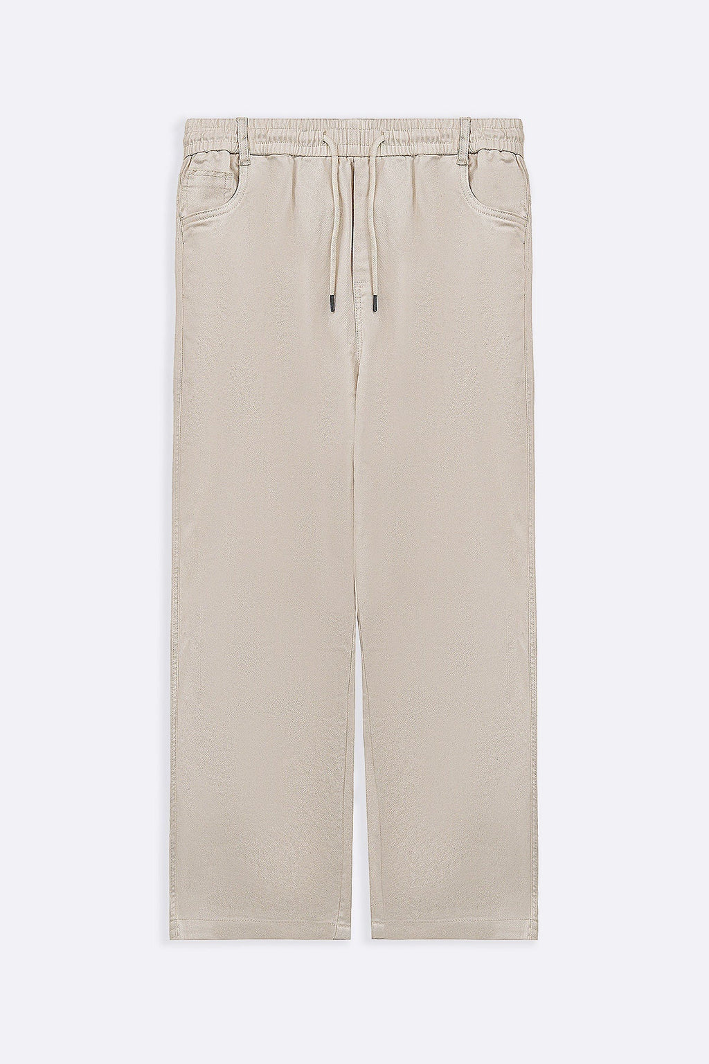ECRU RELAXED TWILL PANTS