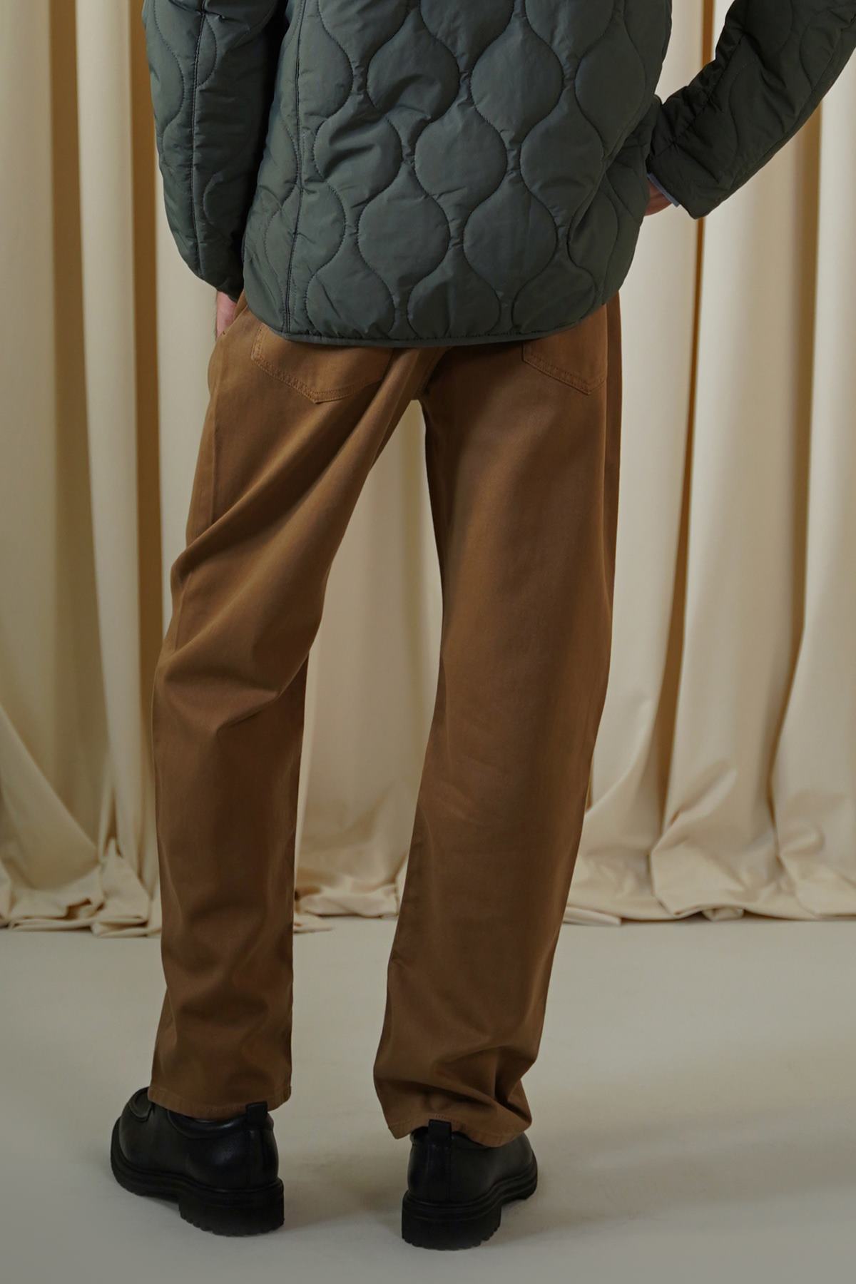 BROWN TWILL JEANS