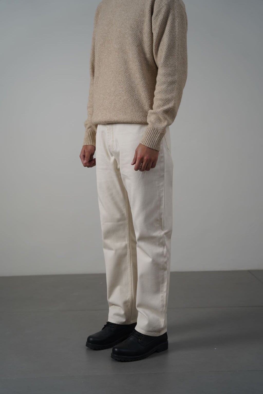 ECRU TWILL JEANS