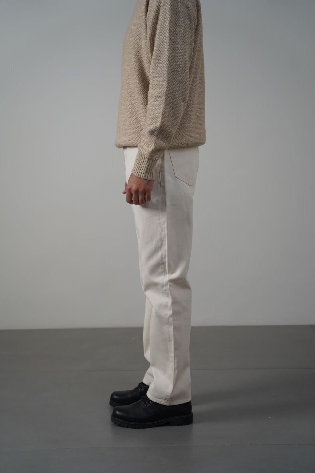 ECRU TWILL JEANS
