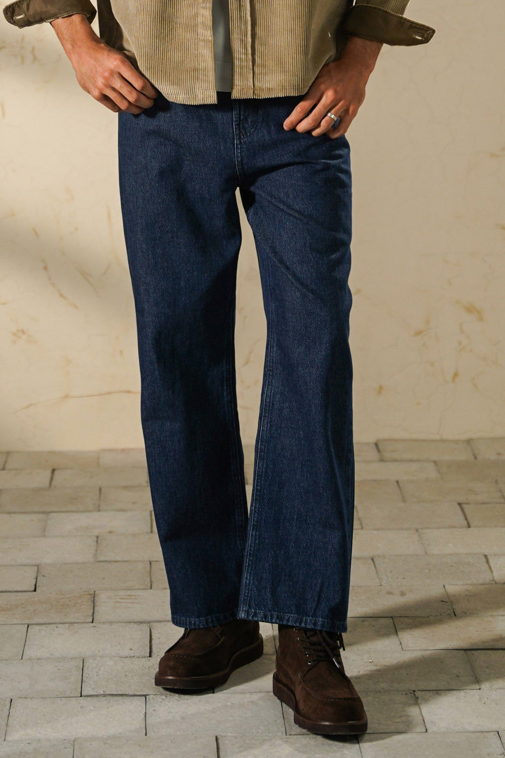 INDIGO ESSENTIAL WIDE JEANS