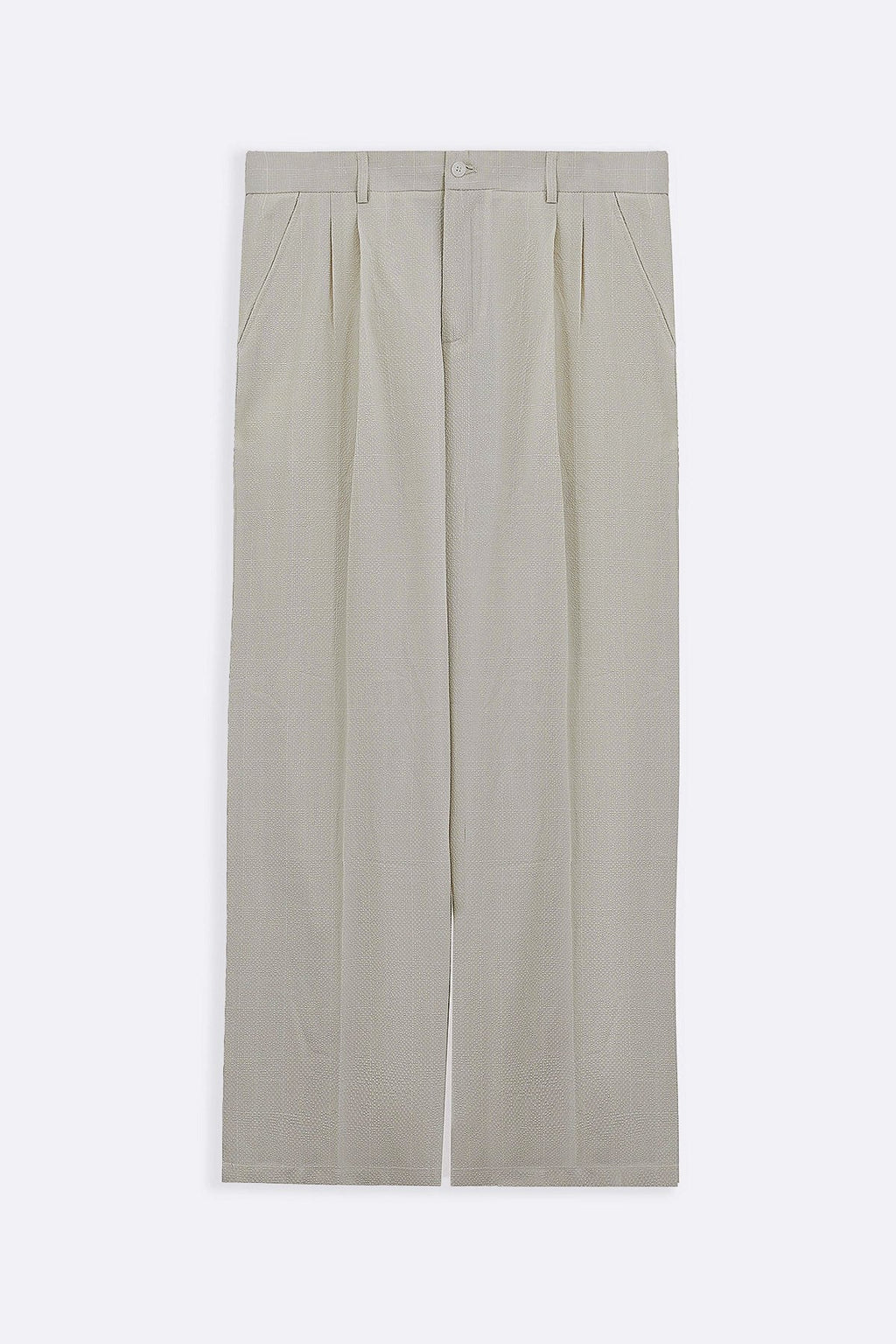 BEIGE LOOSE TAILORED PANTS