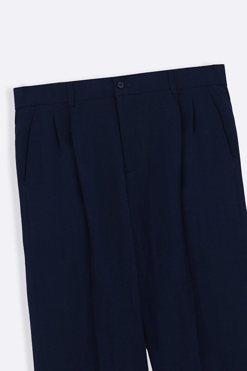 NAVY LOOSE TAILORED PANTS