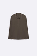 MOUSE GREY HEAVY LINEN SHIRT -draft as per irfan