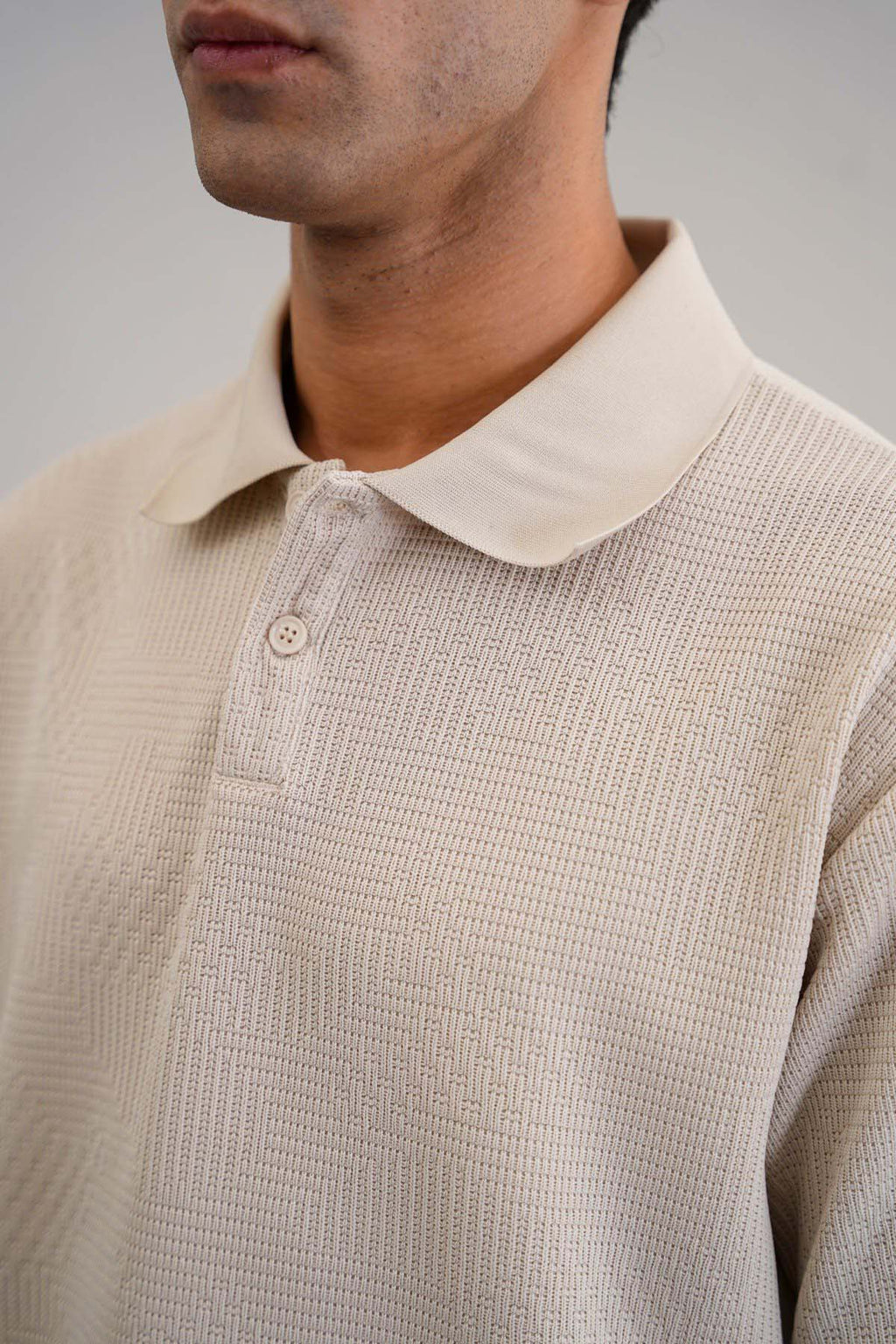 BEIGE MATRIX POLO