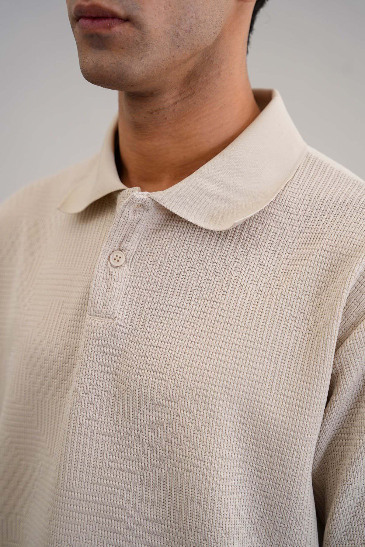 BEIGE MATRIX POLO