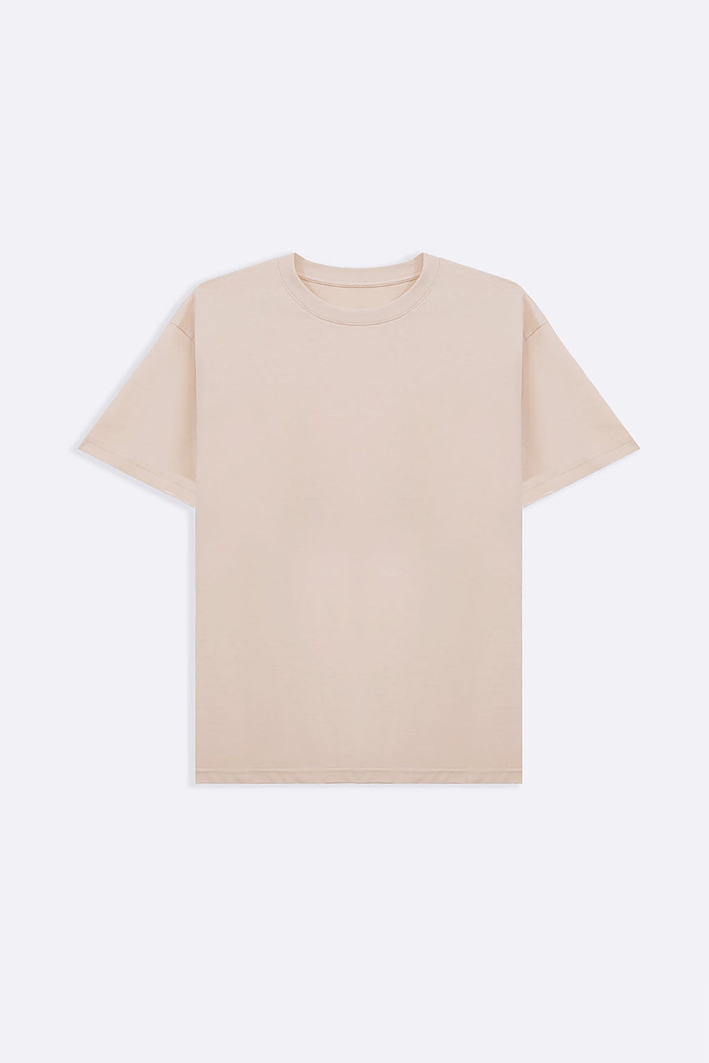 BEIGE CLASSIC COTTON TEE