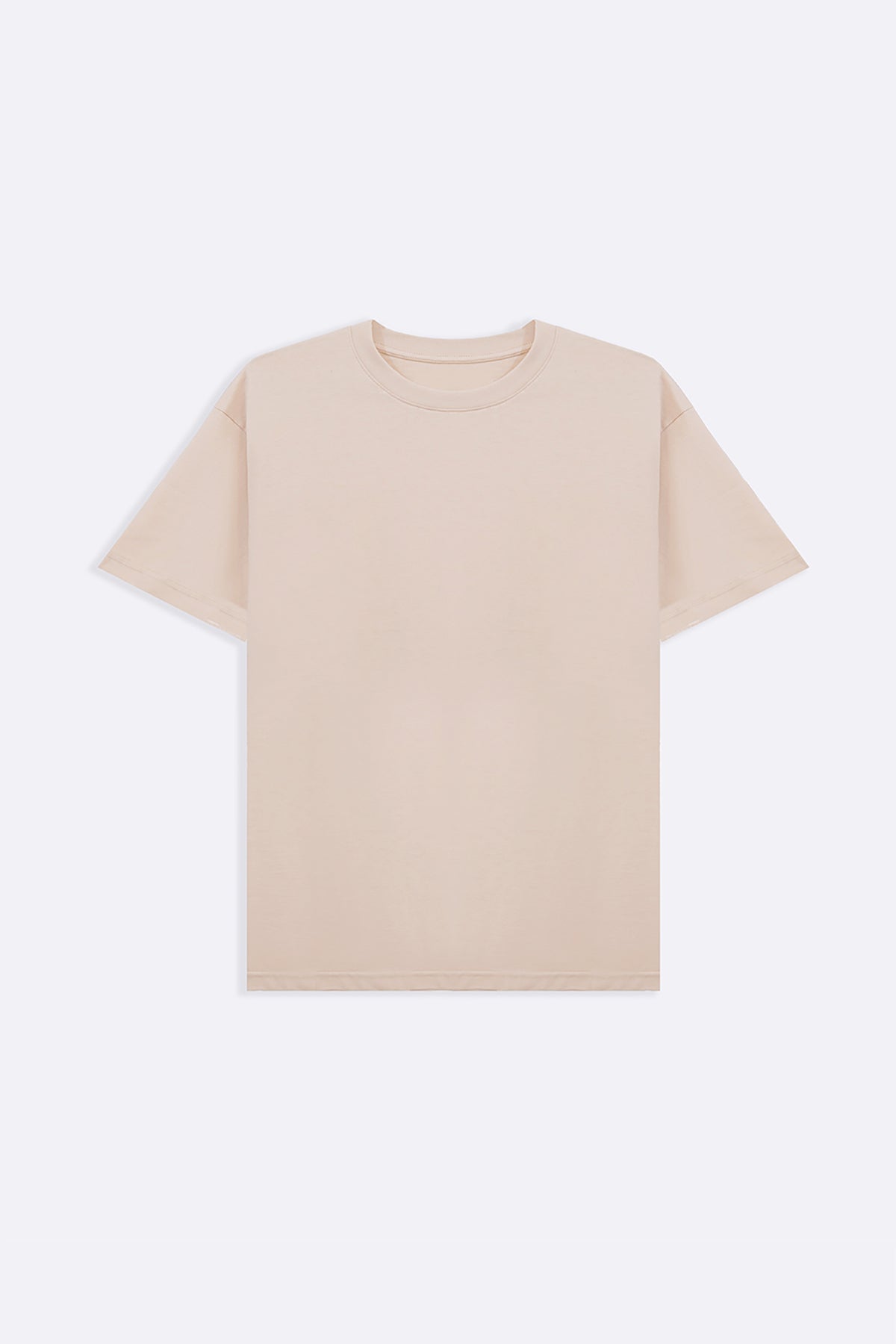 BEIGE CLASSIC COTTON TEE
