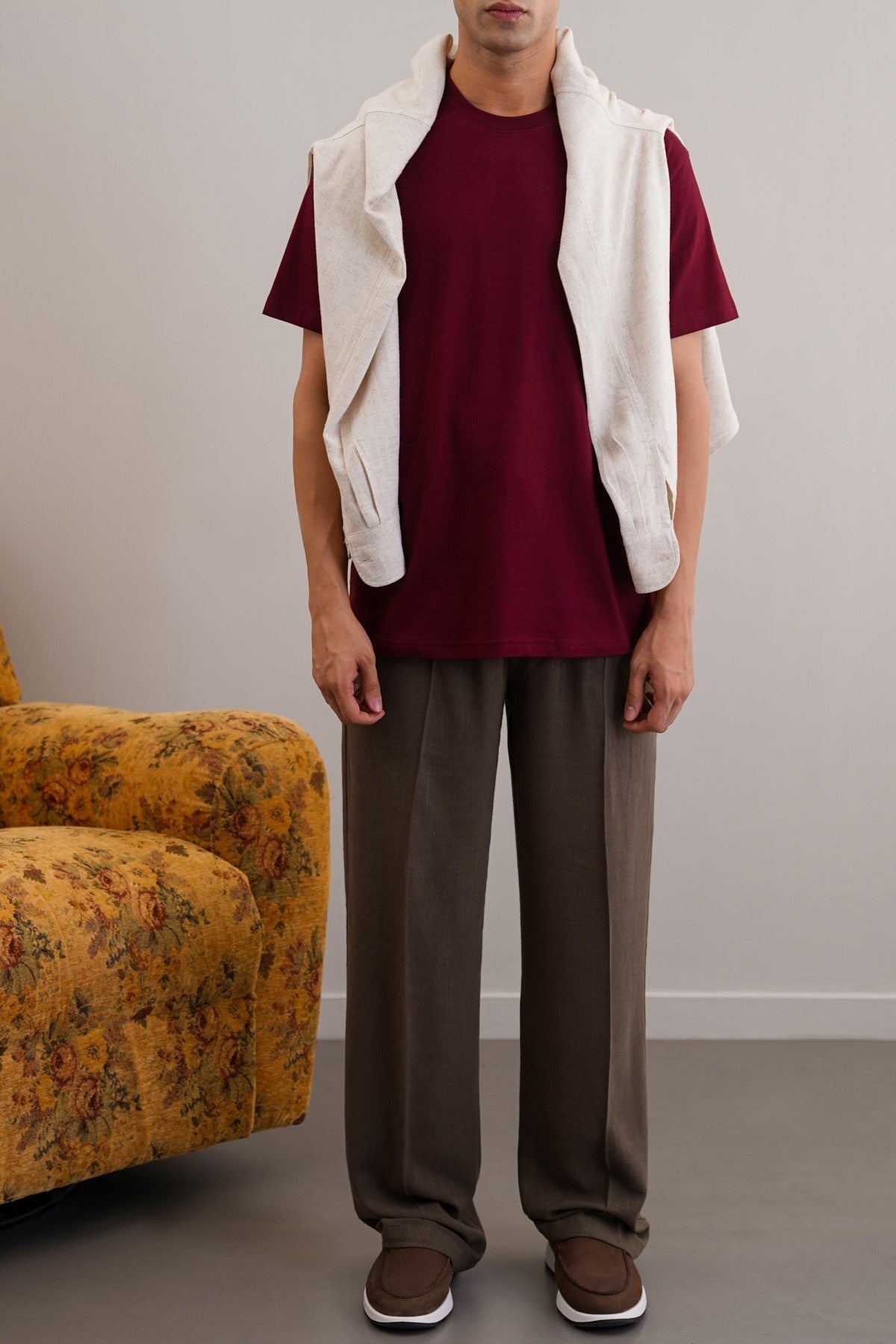 MAROON CLASSIC COTTON TEE
