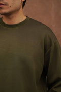 OLIVE FULL SLEEVES TEE