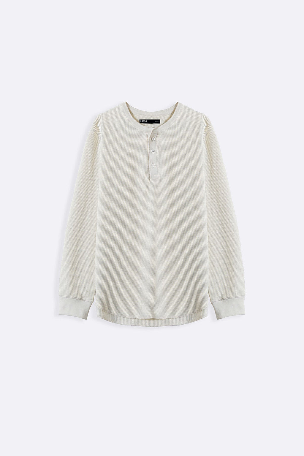 IVORY WAFFLE KNIT T-SHIRT