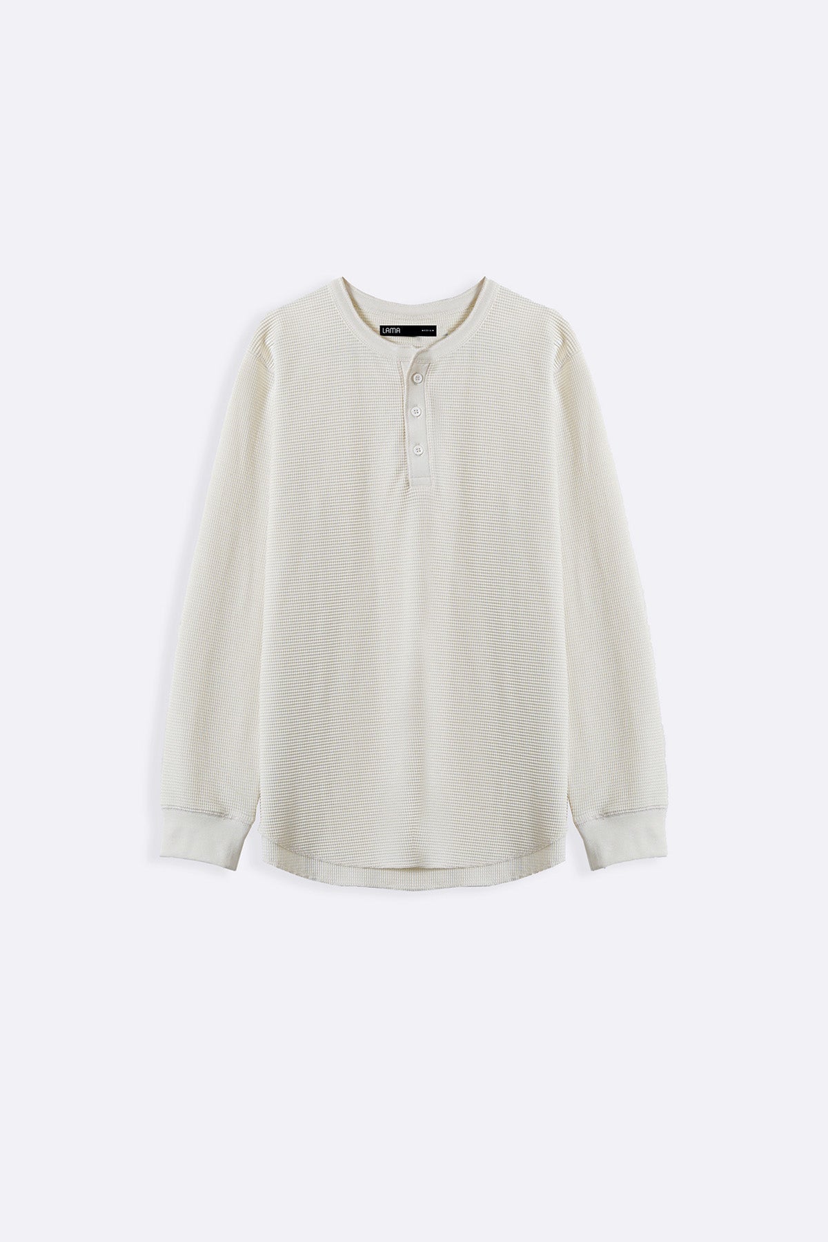 IVORY WAFFLE KNIT T-SHIRT