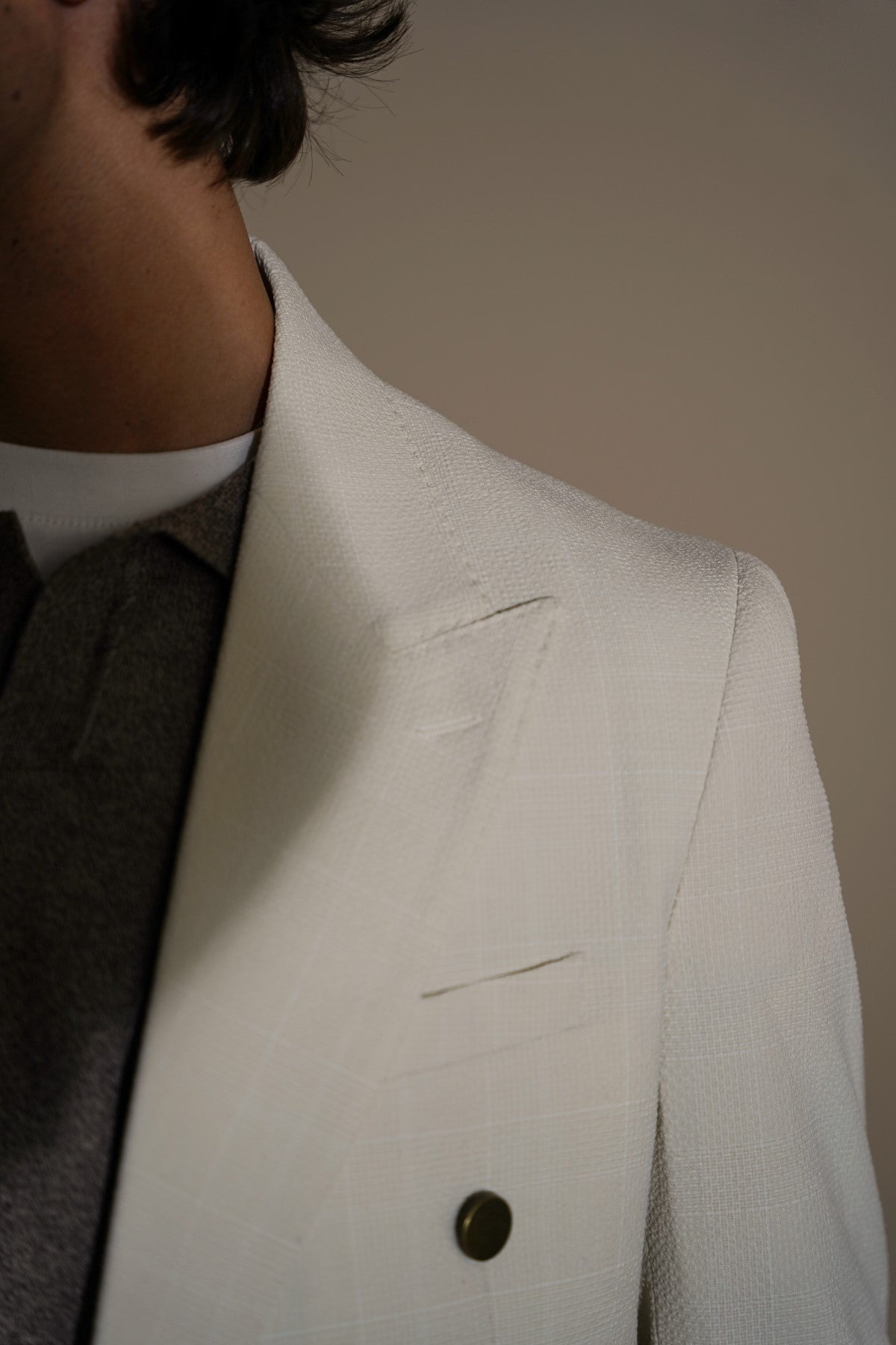BEIGE TAILORED LIGHT BLAZER