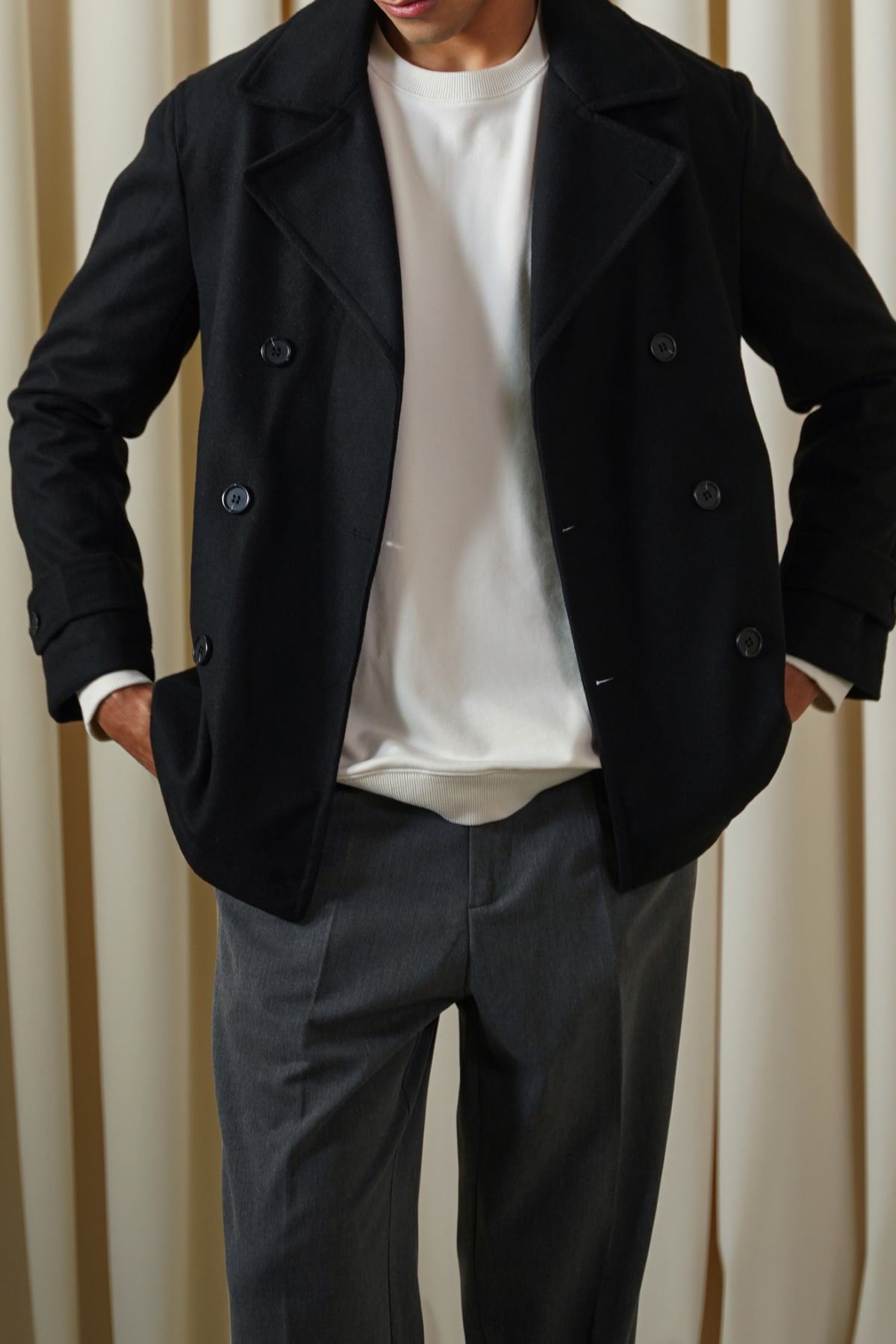 BLACK SAILOR PEACOAT