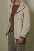 BEIGE UTILITY PARKA