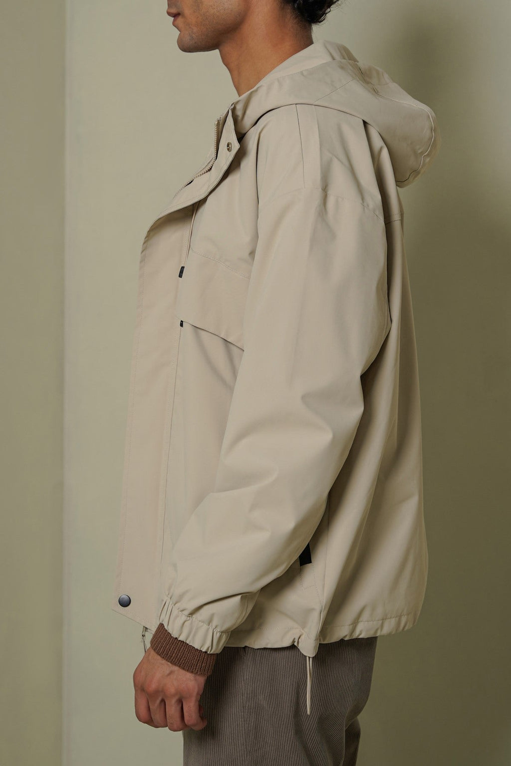 BEIGE UTILITY PARKA
