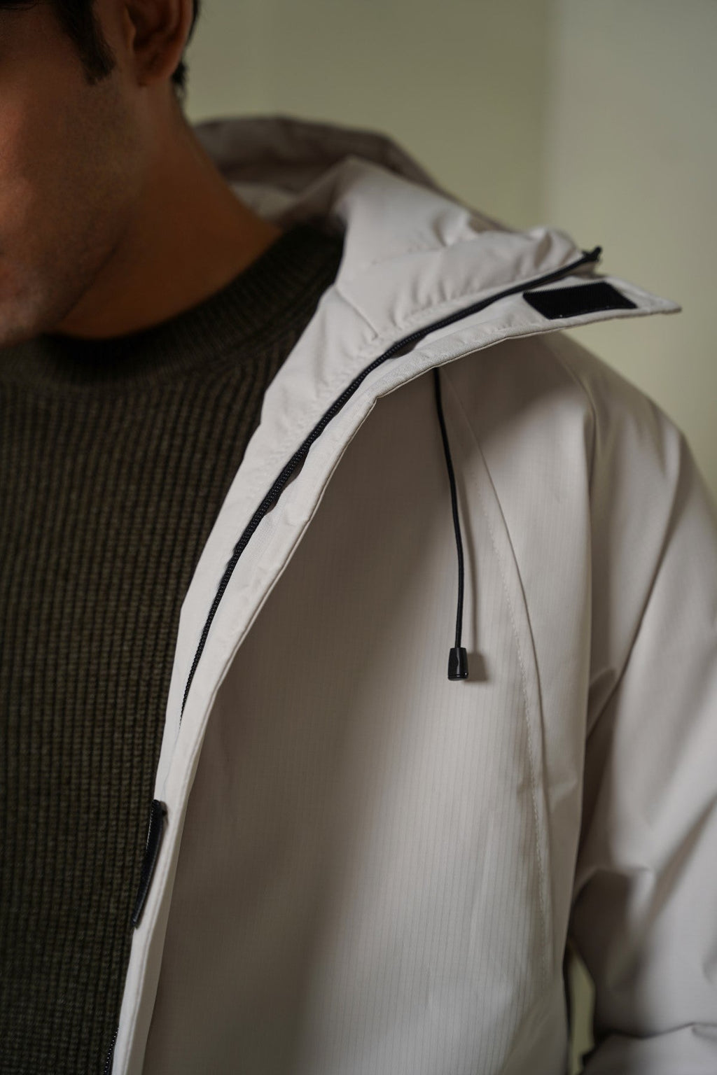 CREAM PADDED PARKA