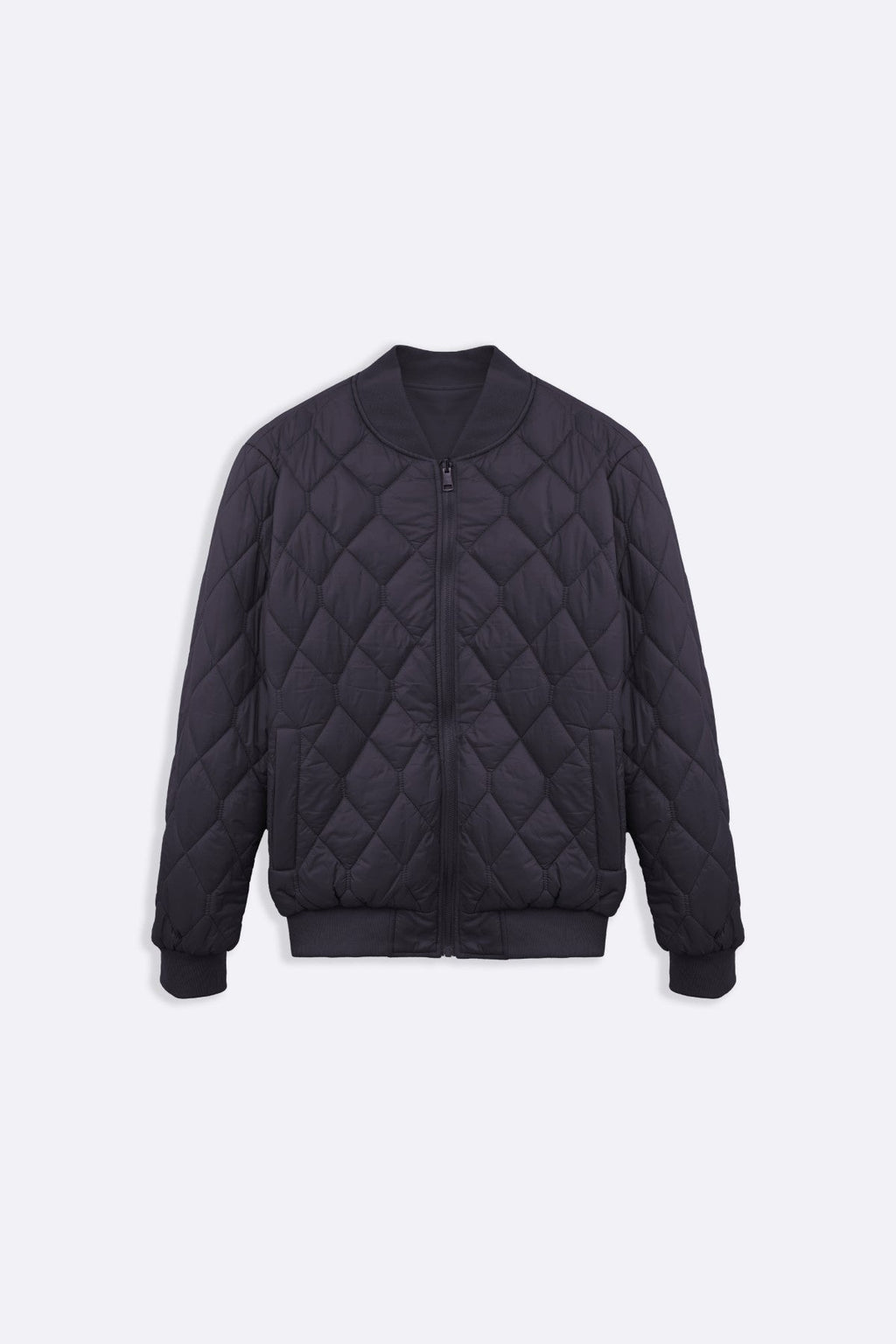 NAVY REVERSIBLE BOMBER JACKET