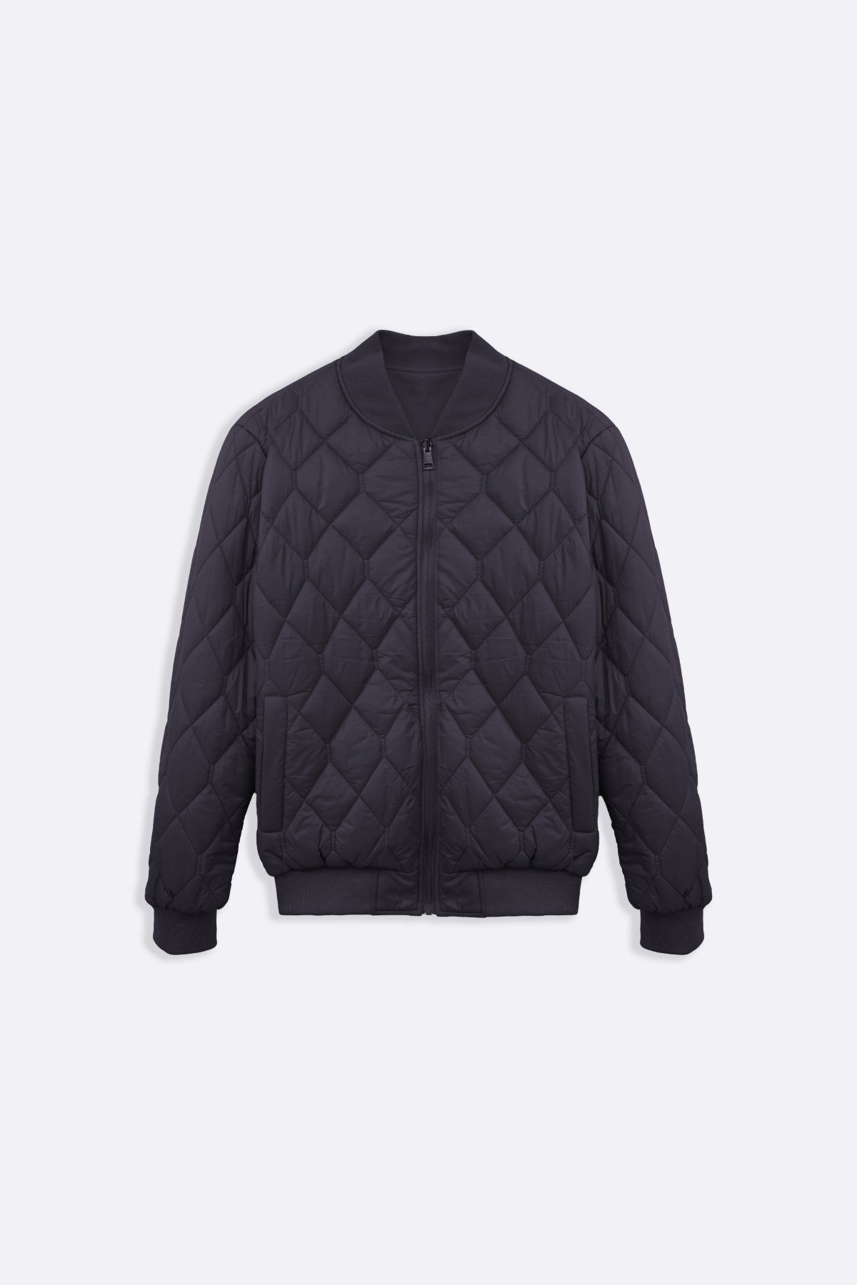 NAVY REVERSIBLE BOMBER JACKET