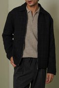 BLACK BOUCLE JACKET