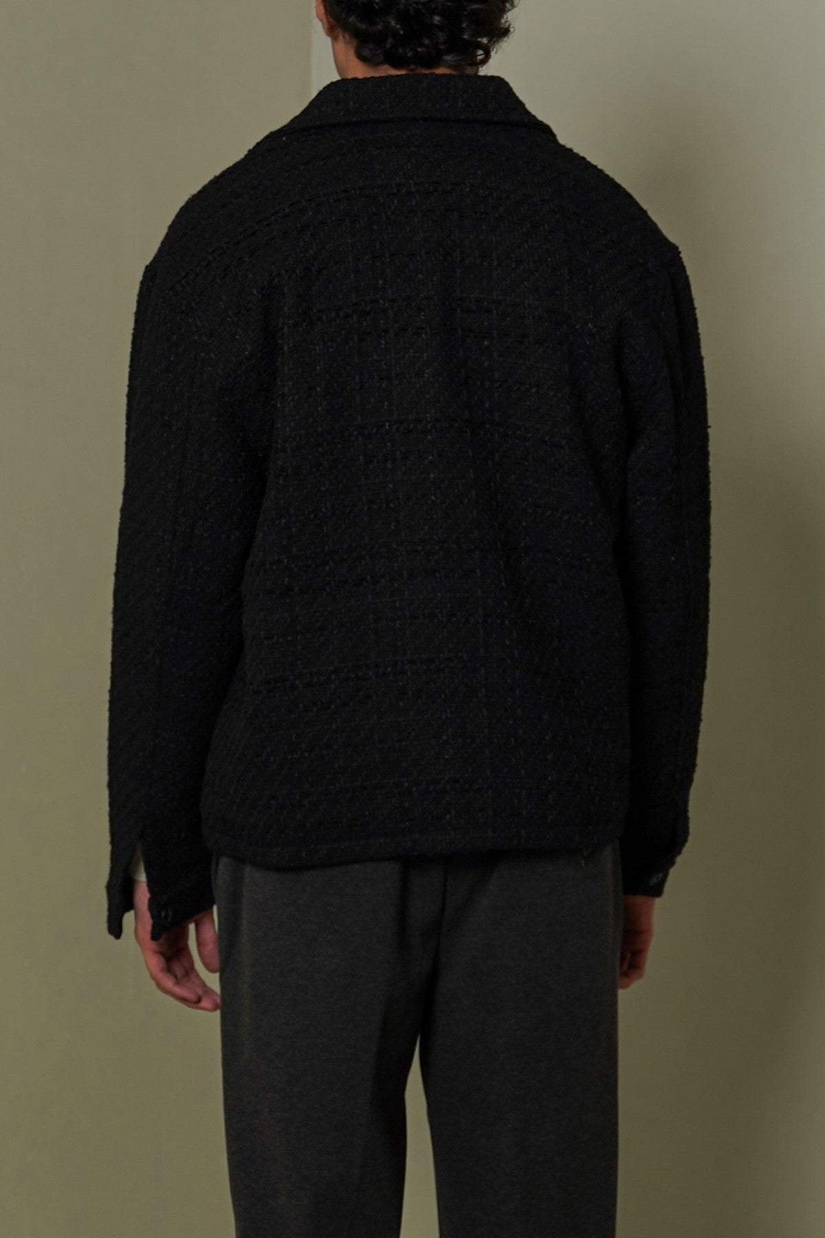 BLACK BOUCLE JACKET