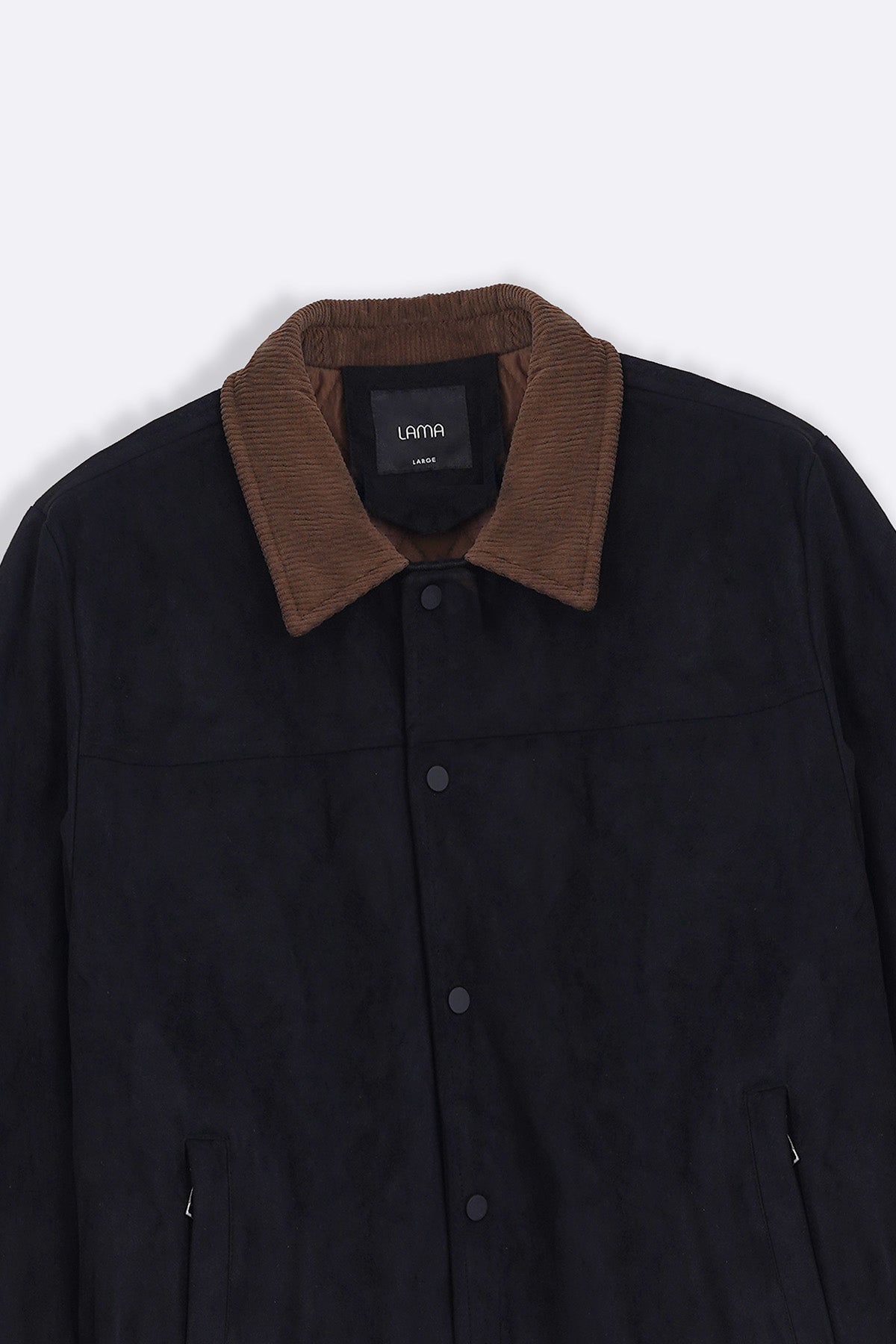 BLACK SUEDE SHACKET