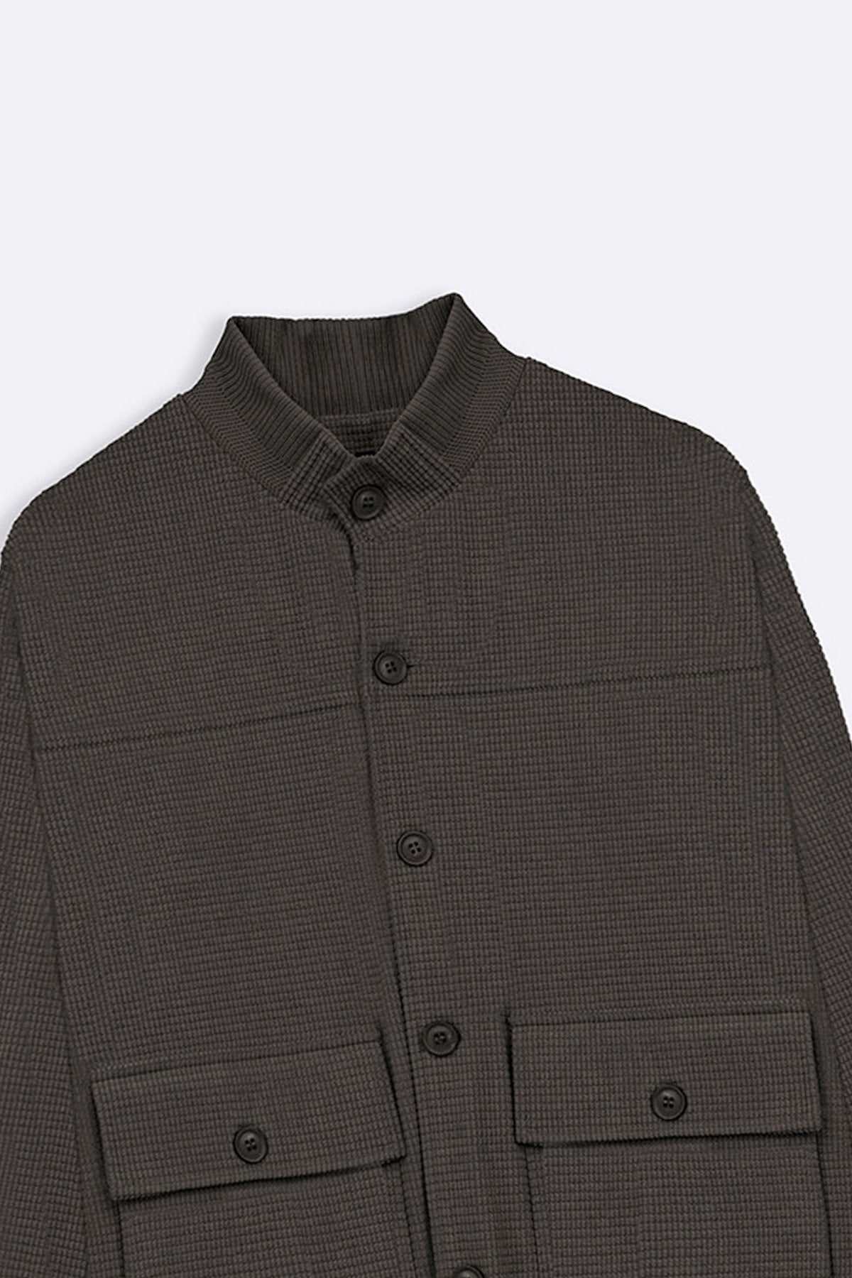 COFFEE CORDUROY HARRINGTON JACKET
