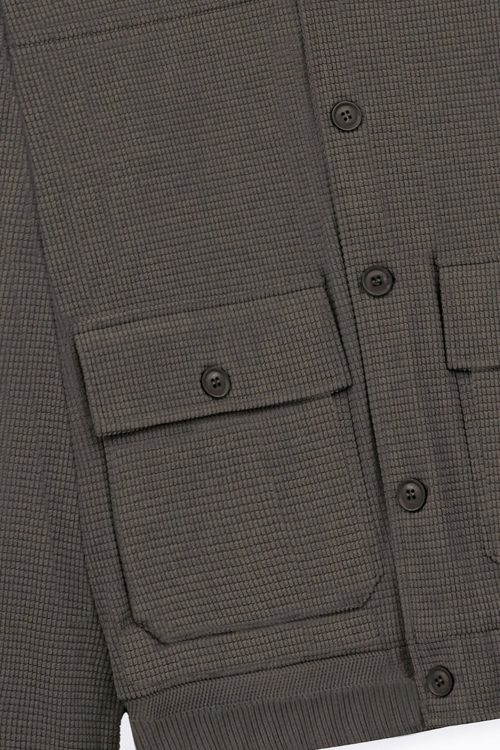 COFFEE CORDUROY HARRINGTON JACKET