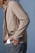 SAND CORDUROY HARRINGTON JACKET