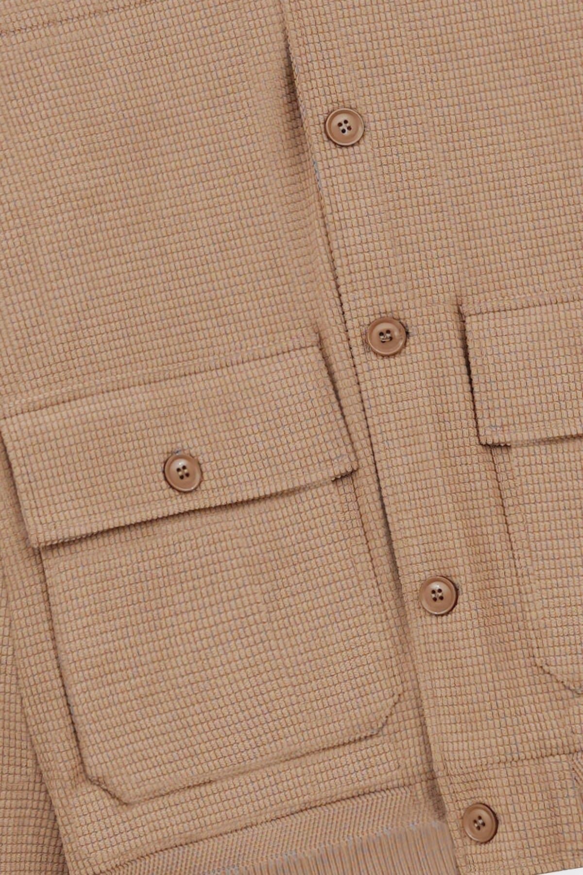 SAND CORDUROY HARRINGTON JACKET
