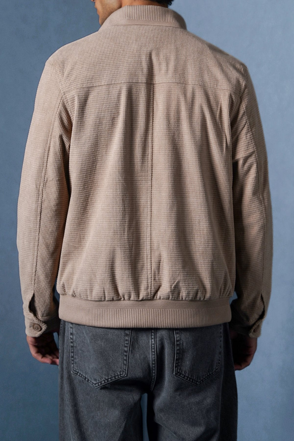 SAND CORDUROY HARRINGTON JACKET