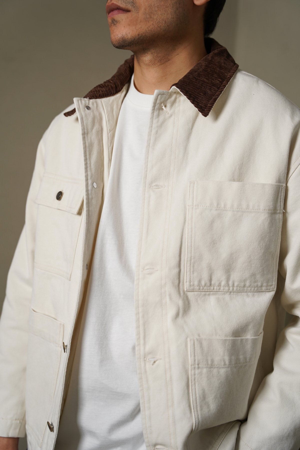 ECRU FISHERMAN JACKET