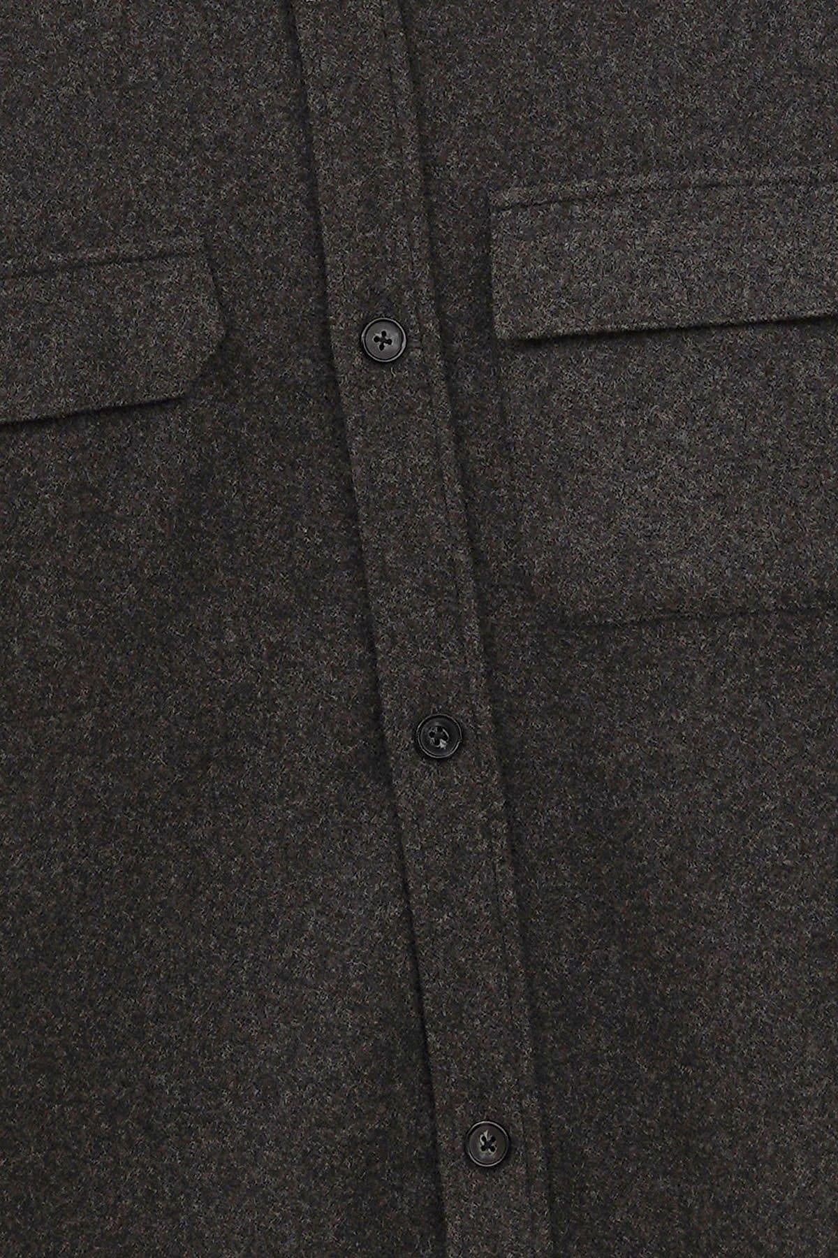 GREY FLANNEL OVERSHIRT